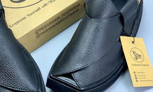 Air- Kaptaan Chappal ( Black Dotted )