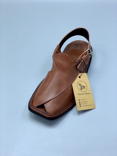 Shine Brown Single Sole Charsadda Chappal