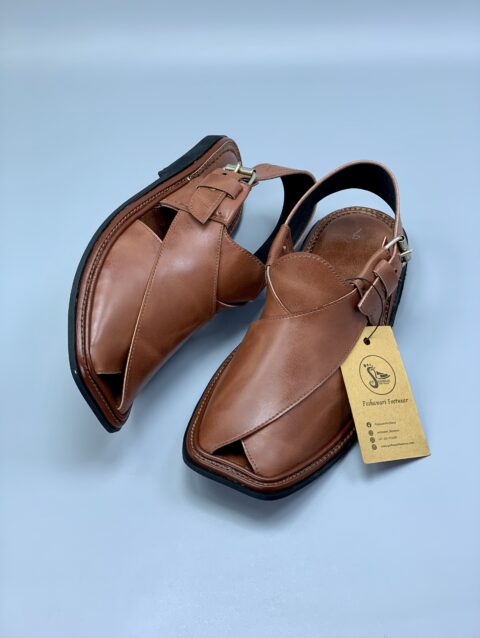 Shine Brown Single Sole Charsadda Chappal