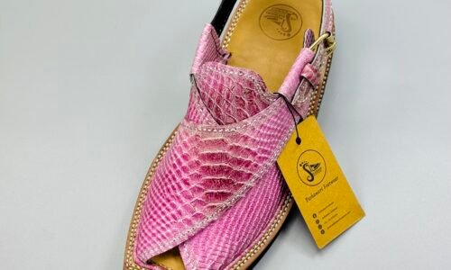 ViP Kaptaan Chappal Crocodile Leather