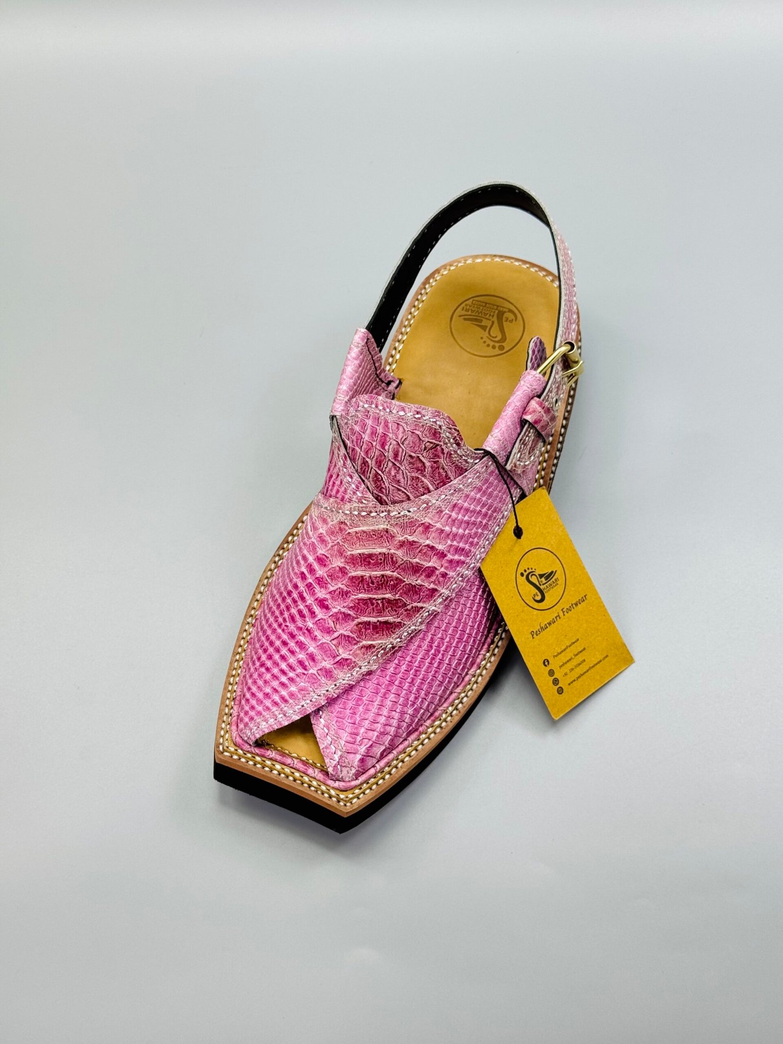 ViP Kaptaan Chappal Crocodile Leather ViP Kaptaan Chappal Crocodile Leather