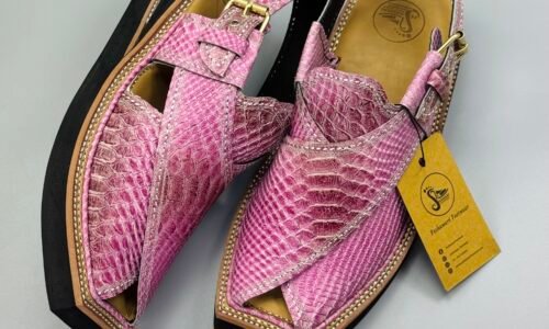 ViP Kaptaan Chappal Crocodile Leather