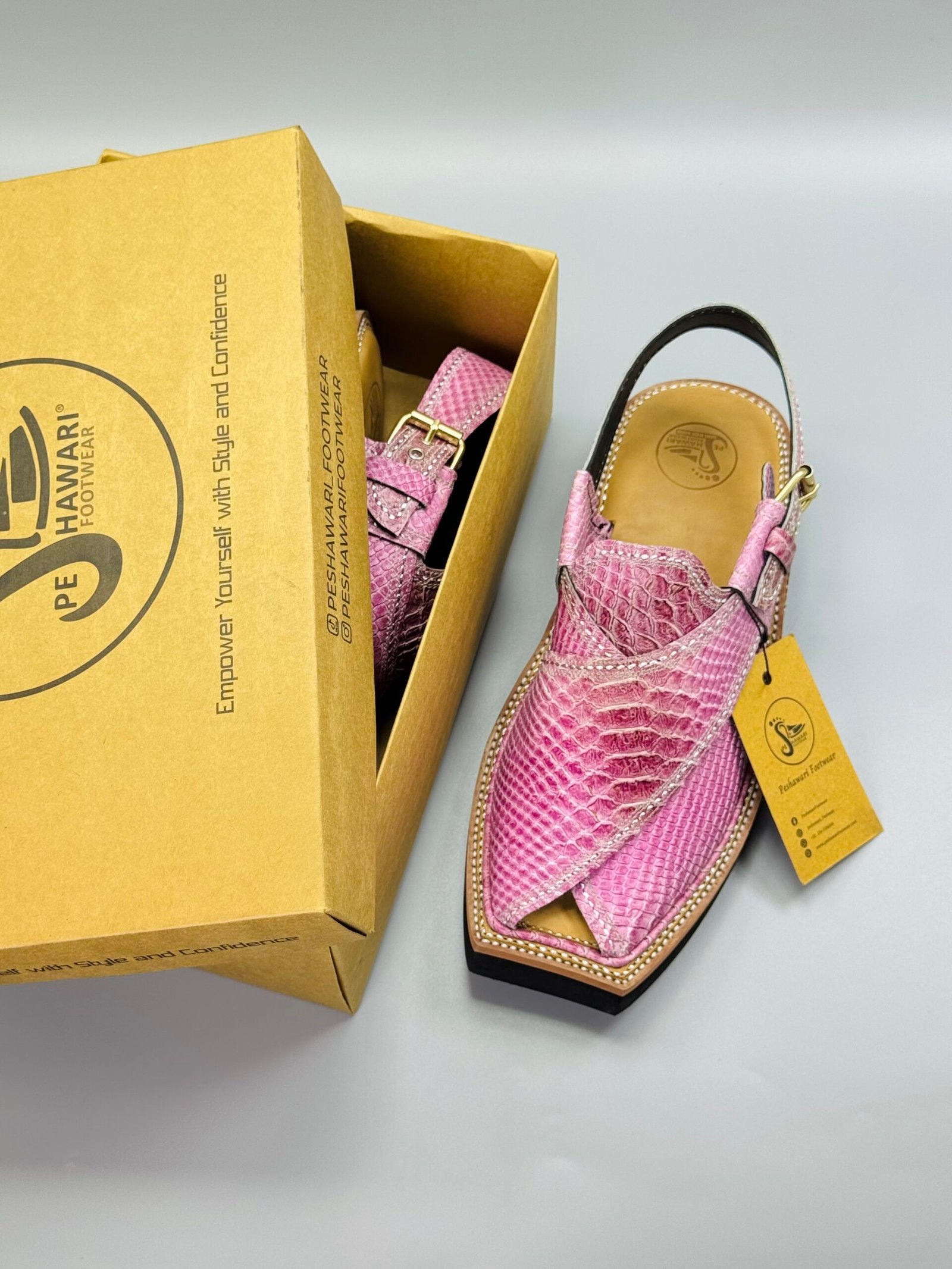 ViP Kaptaan Chappal Crocodile Leather ViP Kaptaan Chappal Crocodile Leather