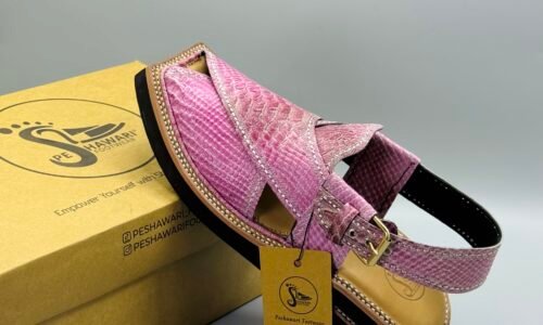 ViP Kaptaan Chappal Crocodile Leather