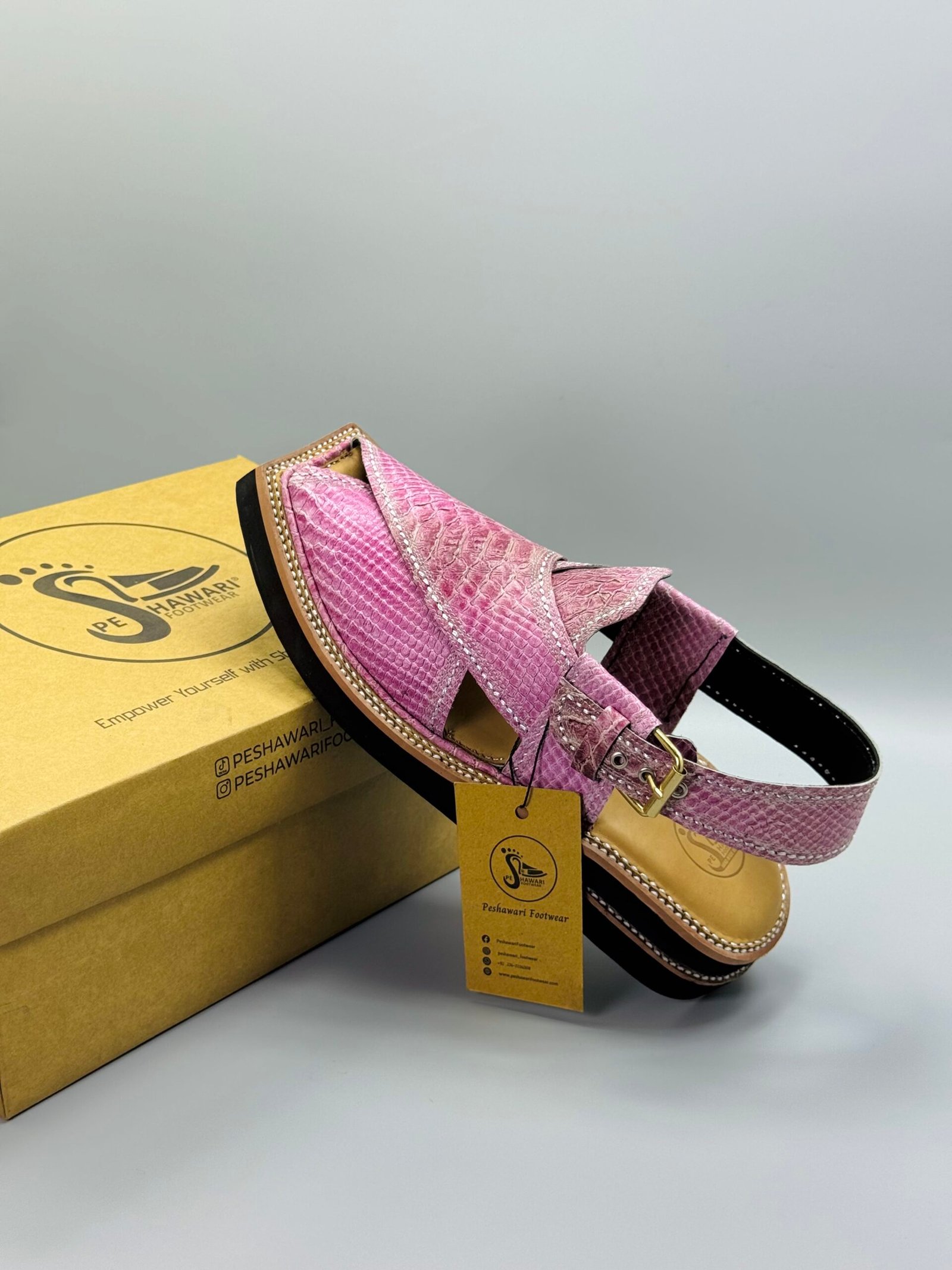 ViP Kaptaan Chappal Crocodile Leather ViP Kaptaan Chappal Crocodile Leather
