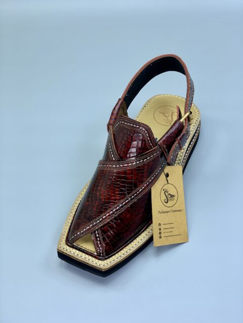 ViP Kaptaan Chappal Special Snake Leather