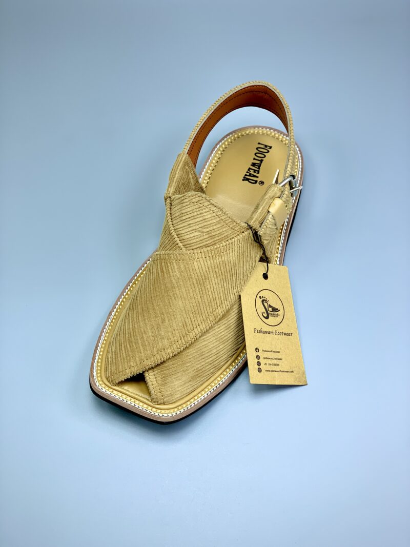 Luxury Peshawari Chappal / Fabric Upper