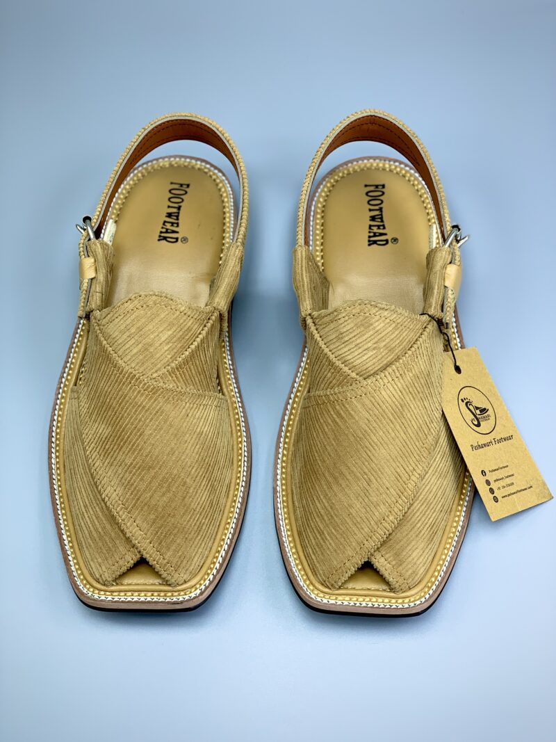 Luxury Peshawari Chappal / Fabric Upper