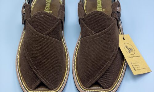 Luxury Peshawari Chappal / Fabric Upper