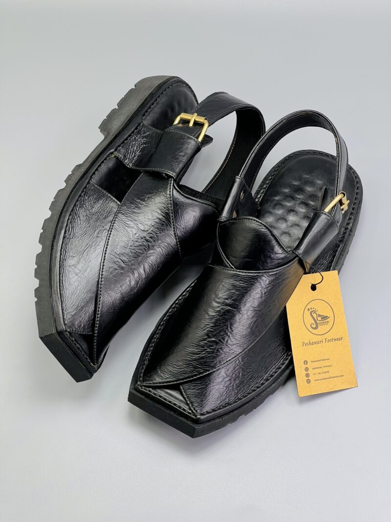 Black Chappal Vibram sole
