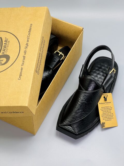 Black Chappal Vibram sole