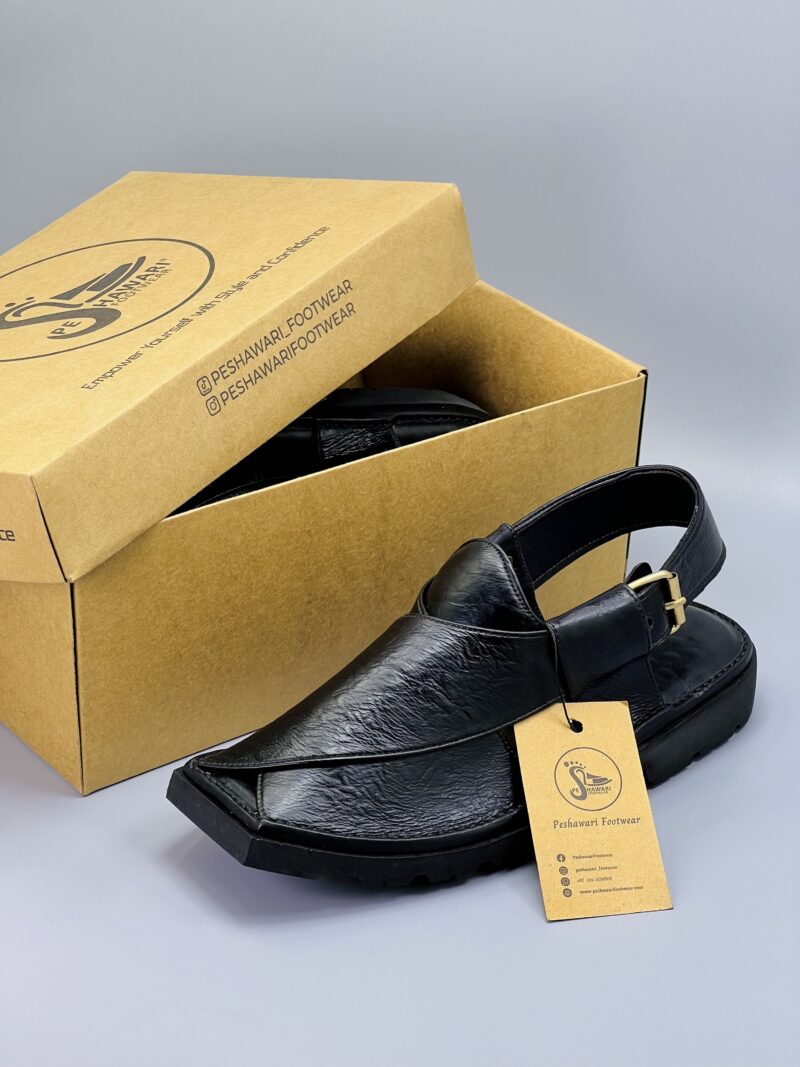Black Chappal Vibram sole