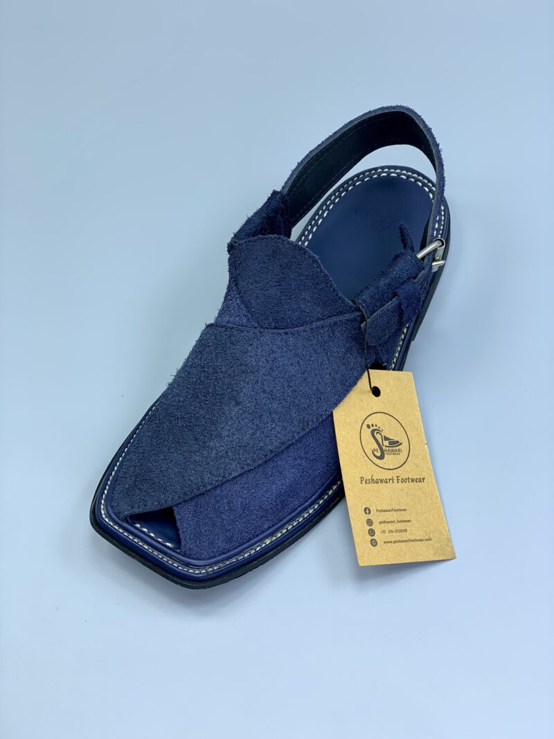 PF Blue Suede Chappal