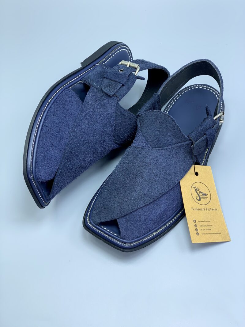 PF Blue Suede Chappal