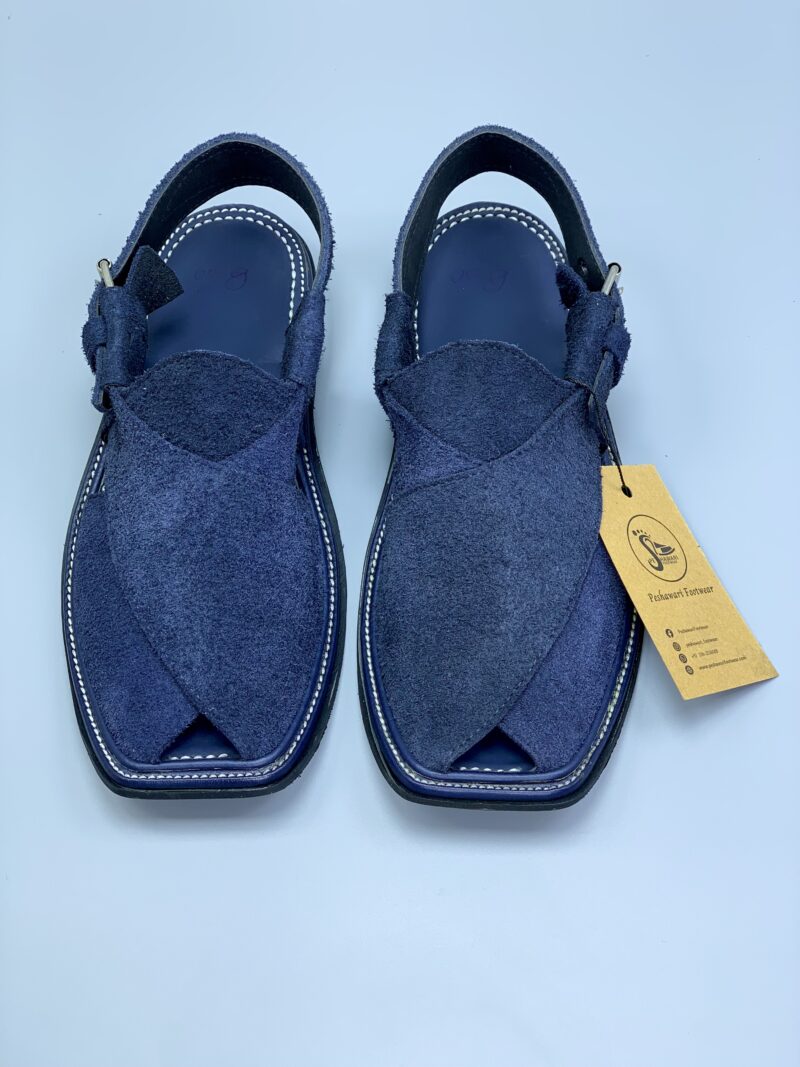 PF Blue Suede Chappal