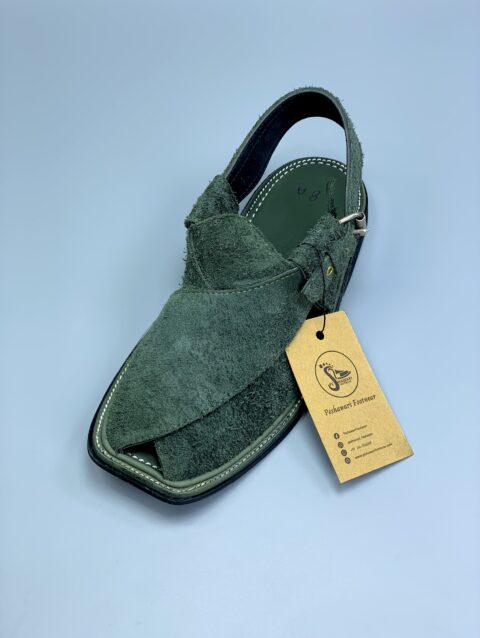 PF Green Suede Chappal