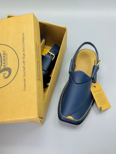 Smokey Blue Zalmi Chappal