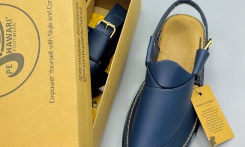 Smokey Blue Zalmi Chappal