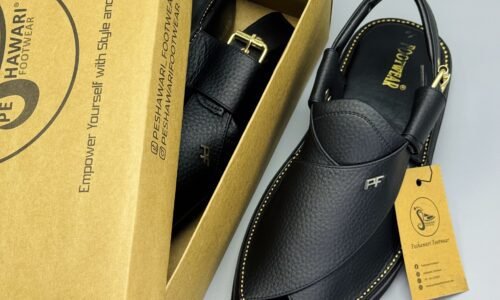 Air- Kaptaan Black Chappal