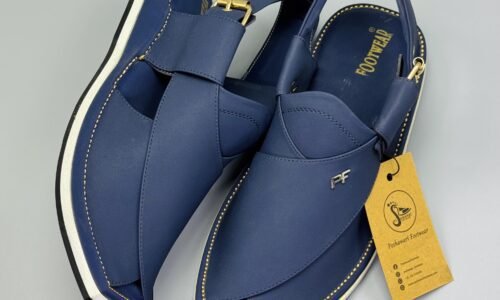 Men's Peshawari Chappal 001US- BLUE