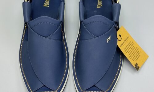 Men's Peshawari Chappal 001US- BLUE