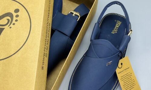 Men's Peshawari Chappal 001US- BLUE