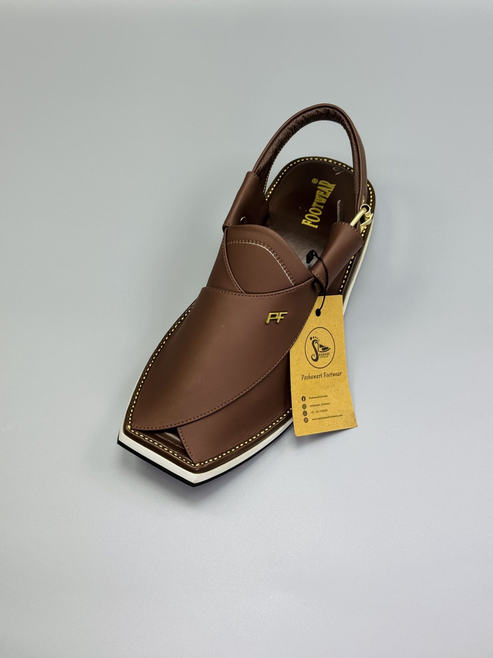 Men's Peshawari Chappal 002US- BROWN Men's Peshawari Chappal 002US- BROWN