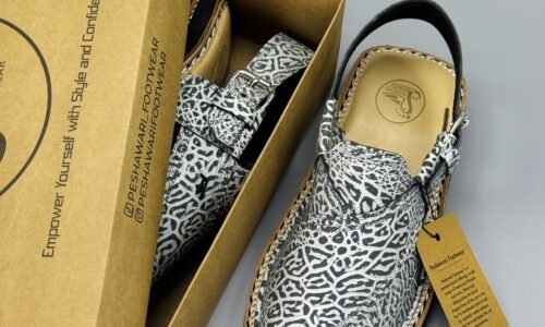 ViP Kaptaan Chappal Zebra Print