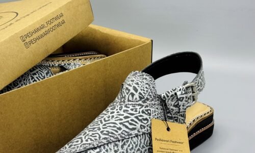 ViP Kaptaan Chappal Zebra Print