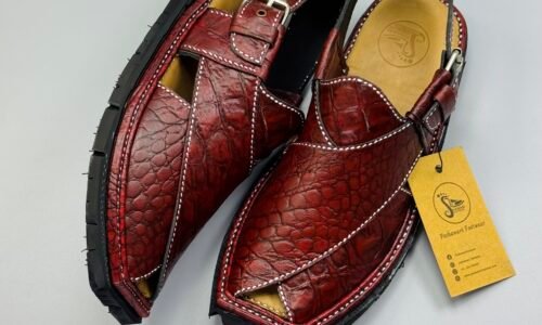 Shikari Chappal ( crocodile leather)