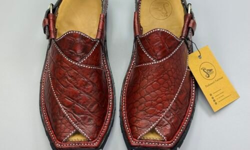 Shikari Chappal ( crocodile leather)