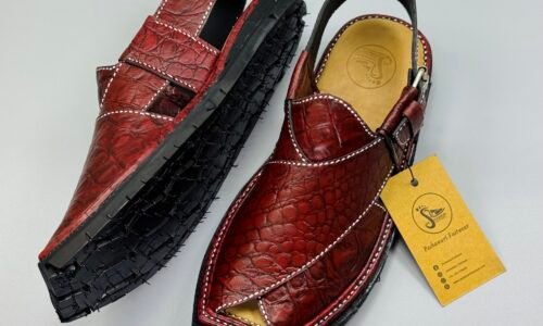 Shikari Chappal ( crocodile leather)