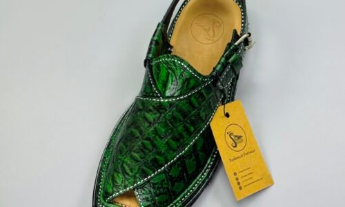 Shikari Chappal ( crocodile leather)