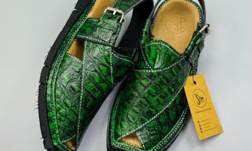 Shikari Chappal ( crocodile leather)