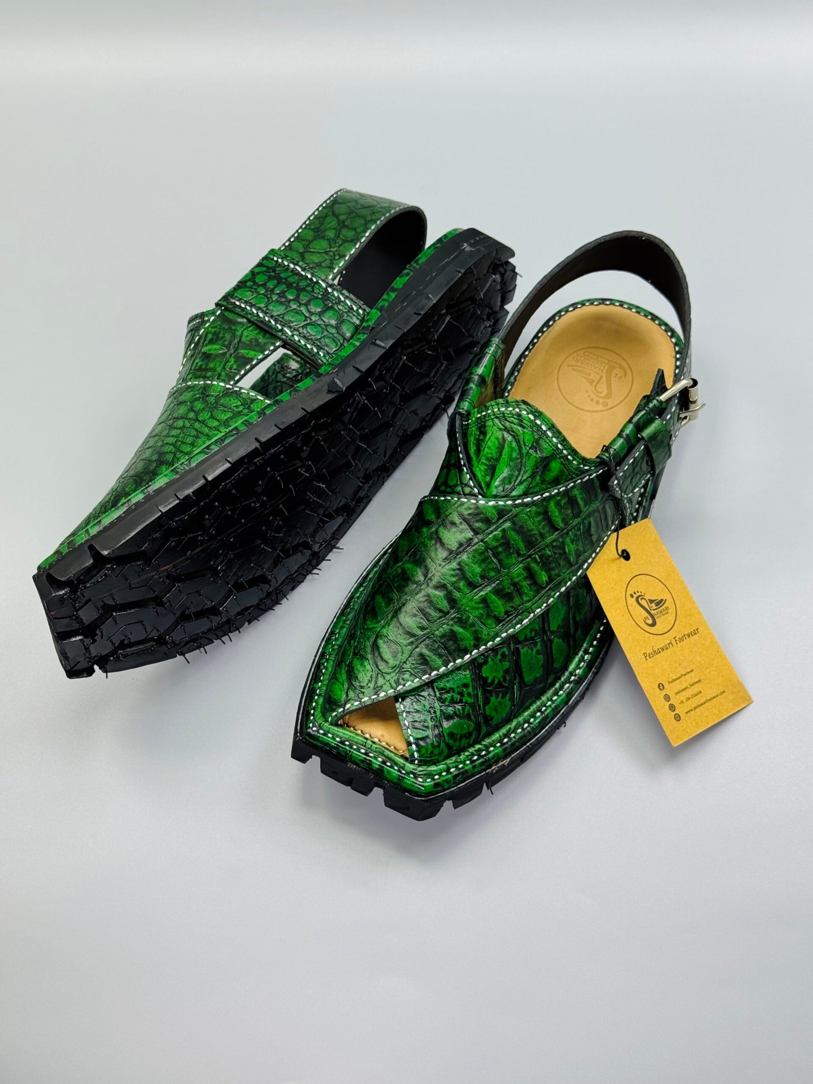 Shikari Chappal ( crocodile leather) Shikari Chappal ( crocodile leather)
