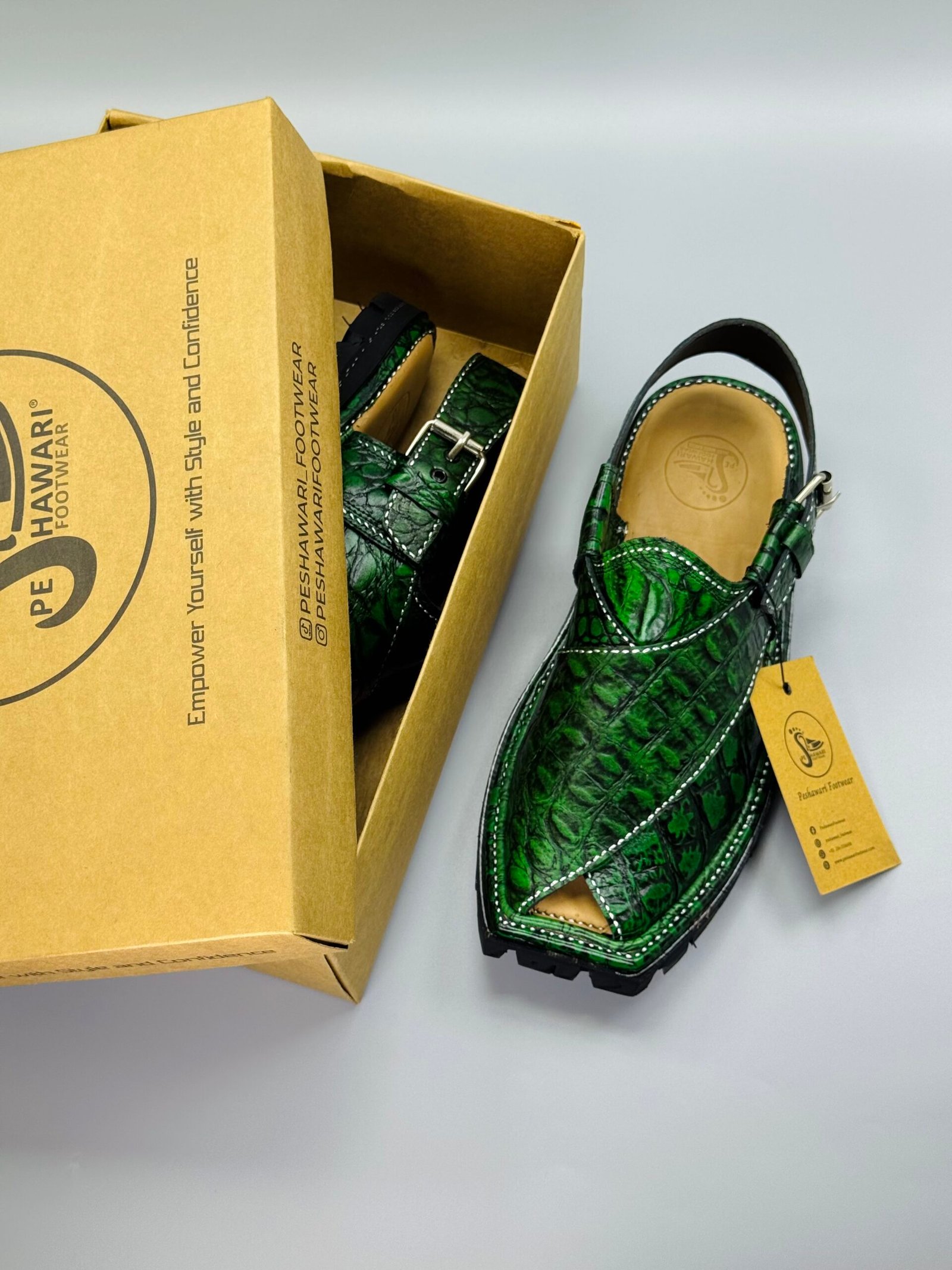 Shikari Chappal ( crocodile leather) Shikari Chappal ( crocodile leather)