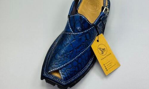 Shikari Chappal ( crocodile leather)