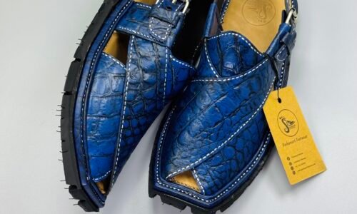 Shikari Chappal ( crocodile leather)