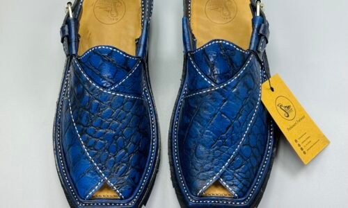 Shikari Chappal ( crocodile leather)