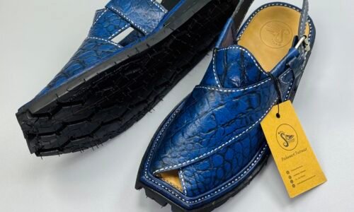 Shikari Chappal ( crocodile leather)
