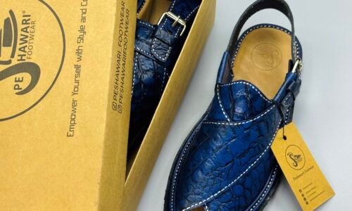 Shikari Chappal ( crocodile leather)