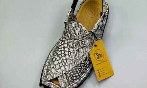 Shikari Chappal ( crocodile leather)