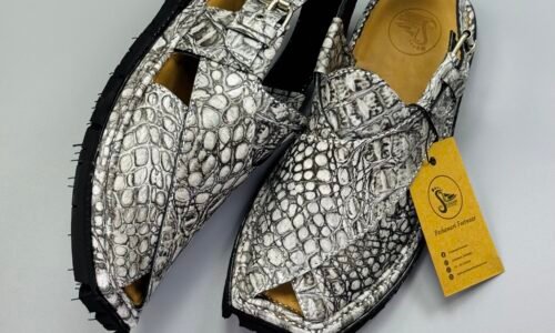 Shikari Chappal ( crocodile leather)