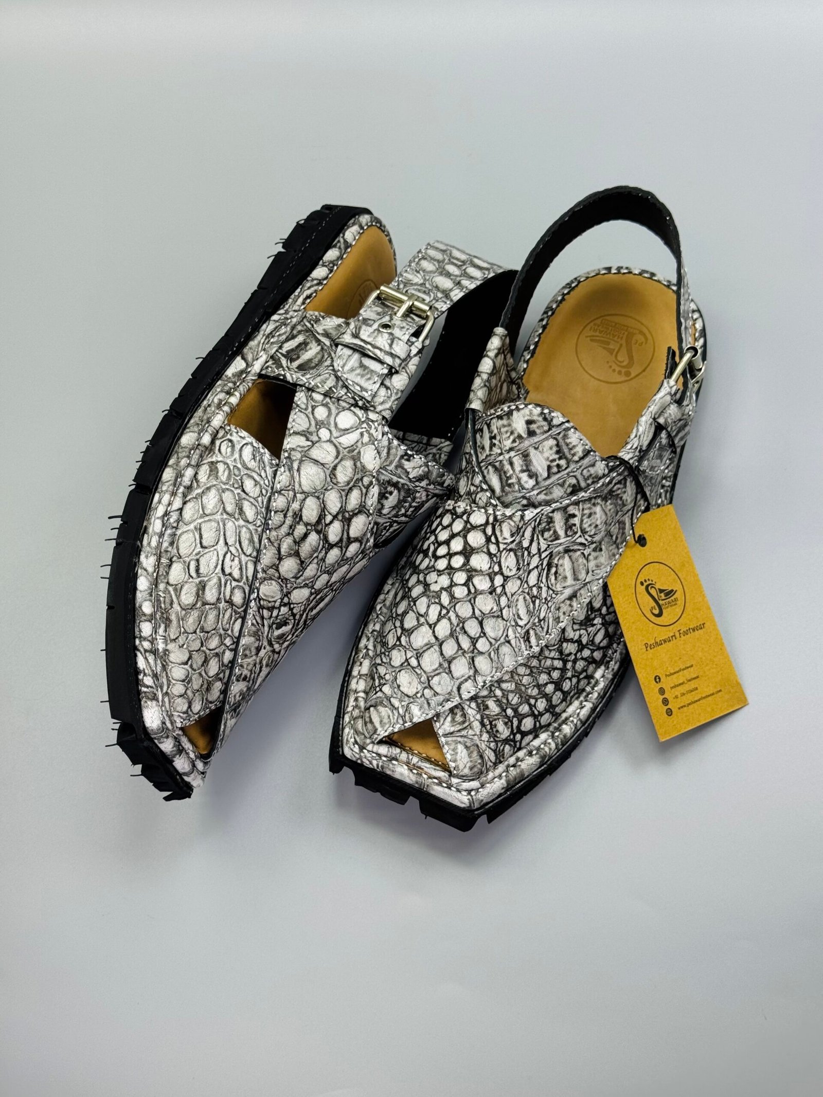 Shikari Chappal ( crocodile leather) Shikari Chappal ( crocodile leather)