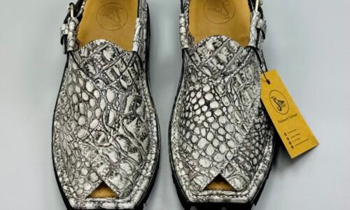 Shikari Chappal ( crocodile leather)