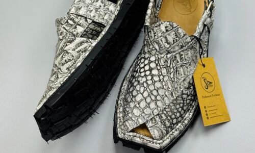 Shikari Chappal ( crocodile leather)