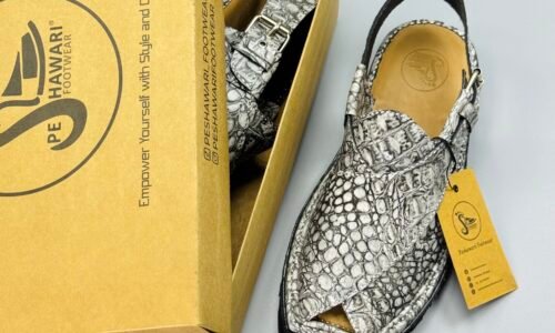 Shikari Chappal ( crocodile leather)