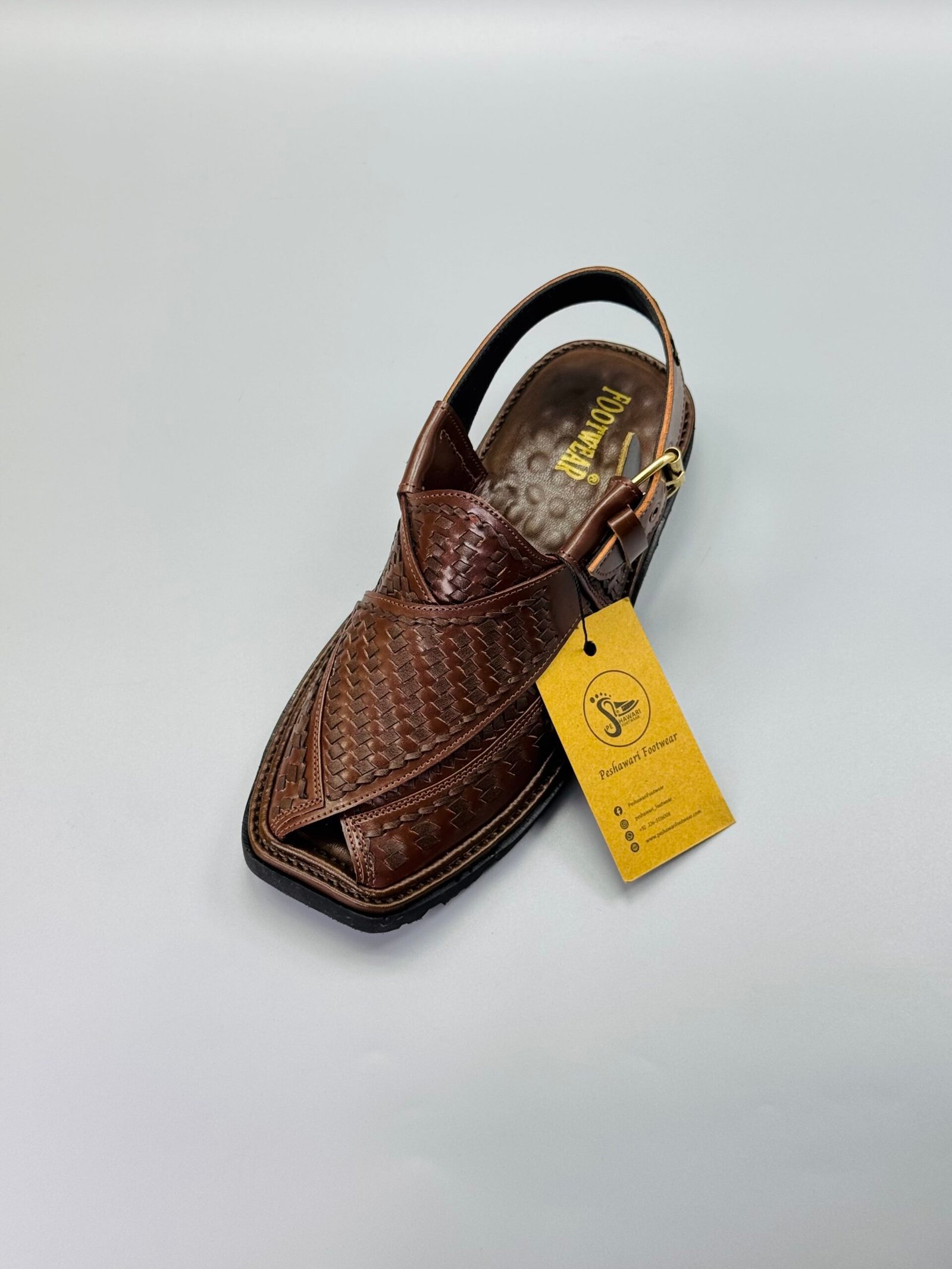 Woven Leather Vibram Sole Chappal ( lightweight ) Woven Leather Vibram Sole Chappal ( lightweight )
