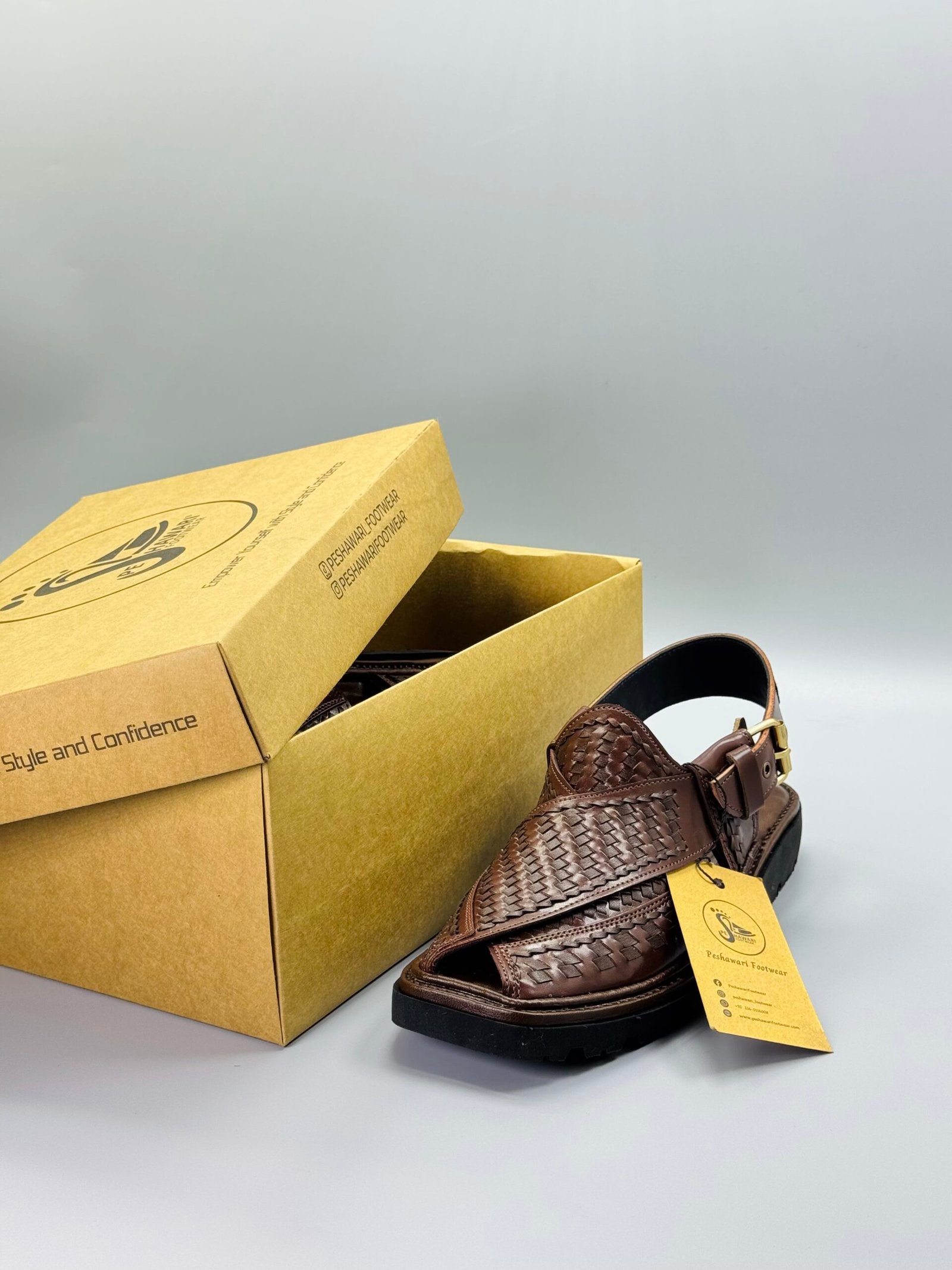 Woven Leather Vibram Sole Chappal ( lightweight ) Woven Leather Vibram Sole Chappal ( lightweight )