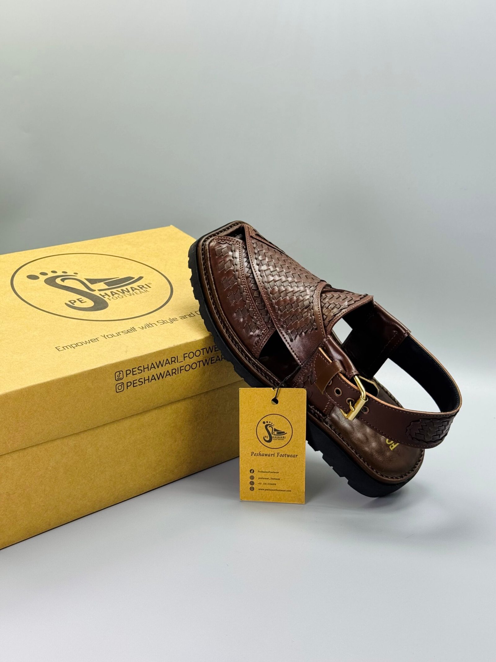 Woven Leather Vibram Sole Chappal ( lightweight ) Woven Leather Vibram Sole Chappal ( lightweight )